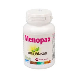 Sura Vitasan Menopax 30 Cápsulas - Complemento para la Menopausia con 6 Extractos de Plantas Estandarizados como Cimicífuga