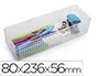 Plasticforte Organizador de Sobremesa N 3 Transparente Plástico 80x236x56 mm