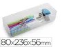 Plasticforte Organizador de Sobremesa N 3 Transparente Plástico 80x236x56 mm