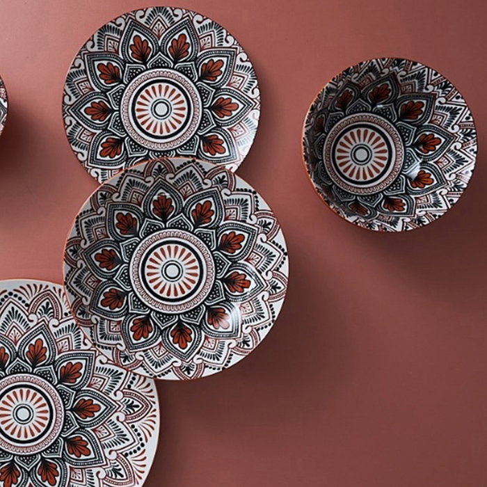 Home Deco Factory Bol 570 Ml Mandala Nar Mirage Diámetro 15 cm