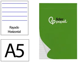 Liderpapel Bloc notas horizontal A5 80 hojas