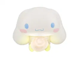 Wondee Cinnamoroll GloBuddies Light - Lámpara de silicona Sanrio con luz ambiental suave, ideal como luz nocturna, figura decorativa kawaii de Cinnamoroll para habitación