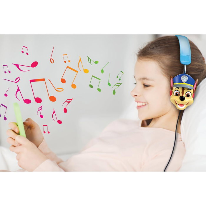 Lexibook Auriculares plegables Paw Patrol con cable y puerto USB