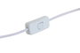 DKD Home Decor Lámpara de sobremesa de porcelana y algodón Blanco