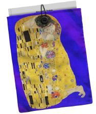 CAMPO DAS REDES Funda acolchada para libros Beso de Klimt 21x28cm