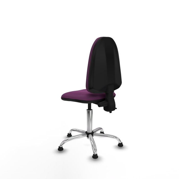 PIQUERAS Y CRESPO Silla de oficina Aýna Morada con Base Cromada
