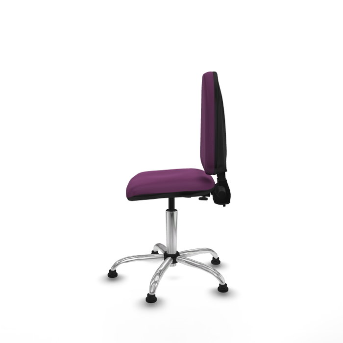 PIQUERAS Y CRESPO Silla de oficina Aýna Morada con Base Cromada