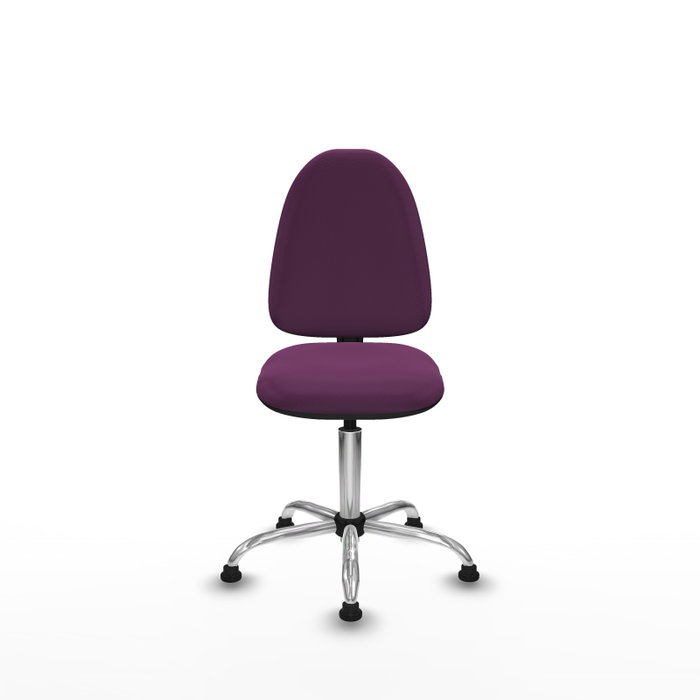 PIQUERAS Y CRESPO Silla de oficina Aýna Morada con Base Cromada
