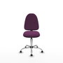 PIQUERAS Y CRESPO Silla de oficina Aýna Morada con Base Cromada