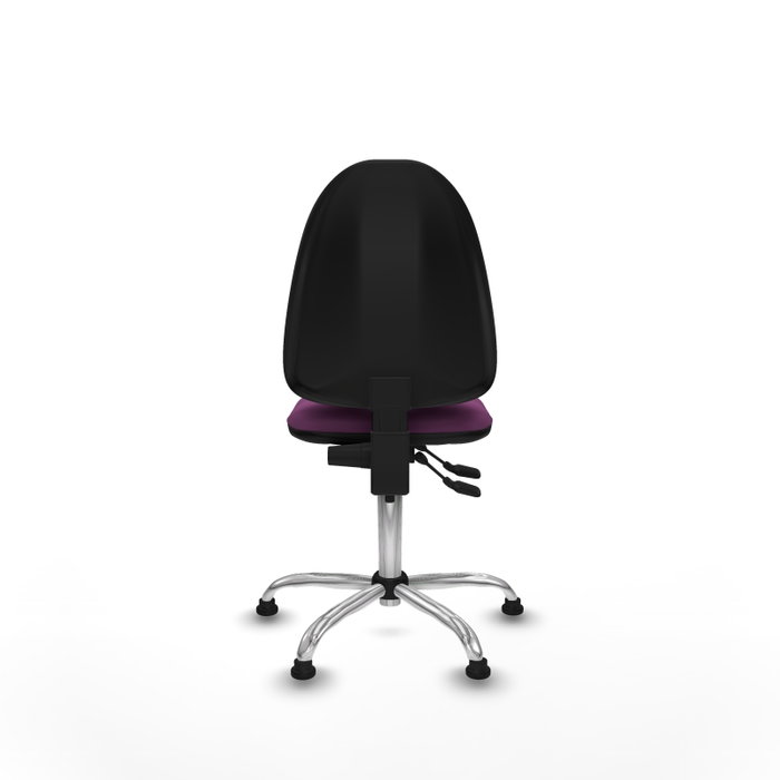 PIQUERAS Y CRESPO Silla de oficina Aýna Morada con Base Cromada