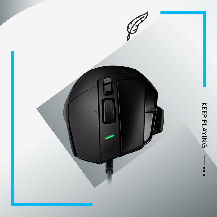 Logitech G G502 X Ratón Gaming Cableado Óptico Negro 25600 PPP 13 Botones Programables RGB