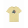 Camiseta de Manga Corta Infantil Jack & Jones Jjsummer Smu Vibe Ss Crew Amarillo