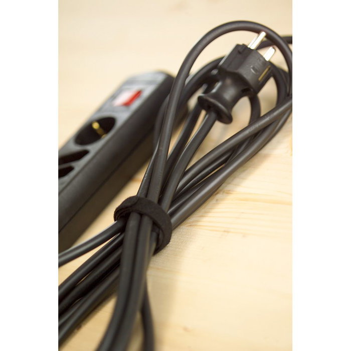 Velcro Cinta One-Wrap 20x25m Negra Sujeción Cableado