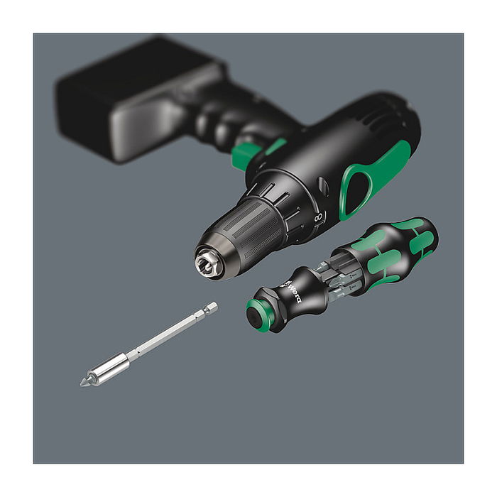 Wera Kraftform Kompakt 28 SB Set de Destornillador con 6 Puntas Intercambiables Phillips Pozidriv Ranura