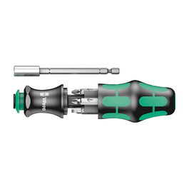 Wera Kraftform Kompakt 28 SB Set de Destornillador con 6 Puntas Intercambiables Phillips Pozidriv Ranura