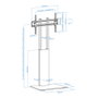 Tooq Soporte de Suelo Mirror FS2288M-B para Pantallas 32-85 pulgadas