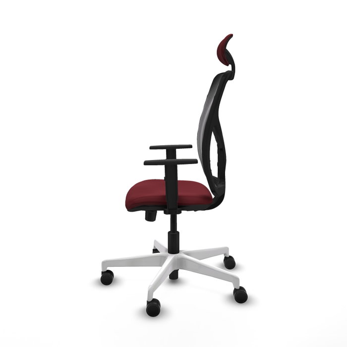 PIQUERAS Y CRESPO Silla de oficina Motilla con mecanismo Sincro/Traslack, Granate y Negro PIQUERAS Y CRESPO Silla de oficina Motilla con mecanismo Sincro/Traslack, Granate y Negro