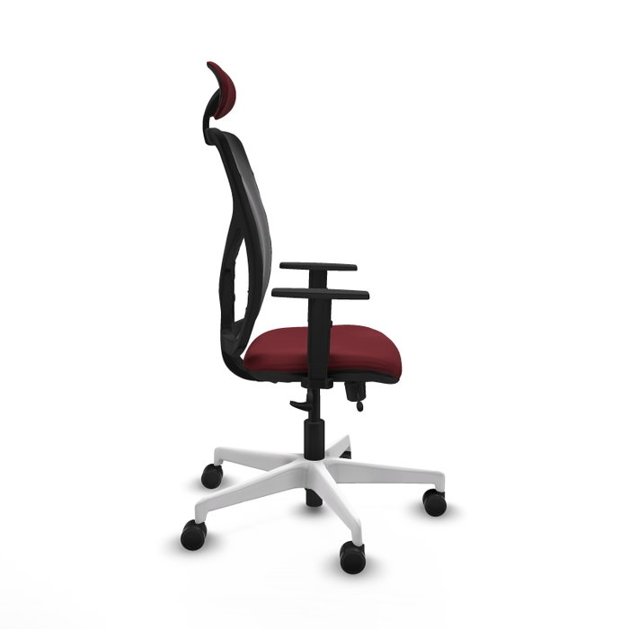 PIQUERAS Y CRESPO Silla de oficina Motilla con mecanismo Sincro/Traslack, Granate y Negro PIQUERAS Y CRESPO Silla de oficina Motilla con mecanismo Sincro/Traslack, Granate y Negro
