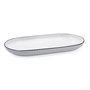 Plato Bocata Porcelana Gastro Black Quid 32x16x3 cm (12 Unidades)