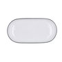 Plato Bocata Porcelana Gastro Black Quid 32x16x3 cm (12 Unidades)