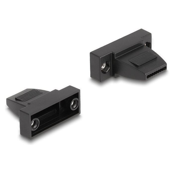 DeLOCK Carcasa de Plástico para Conector D-Sub 9 Pines Negro DeLOCK Carcasa de Plástico para Conector D-Sub 9 Pines Negro