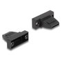 DeLOCK Carcasa de Plástico para Conector D-Sub 9 Pines Negro
