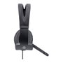 MANHATTAN Auriculares USB Mono de Diadema Oficina con Micrófono Boom Plegable Unidireccional 20-20000 Hz 1.5m Negro
