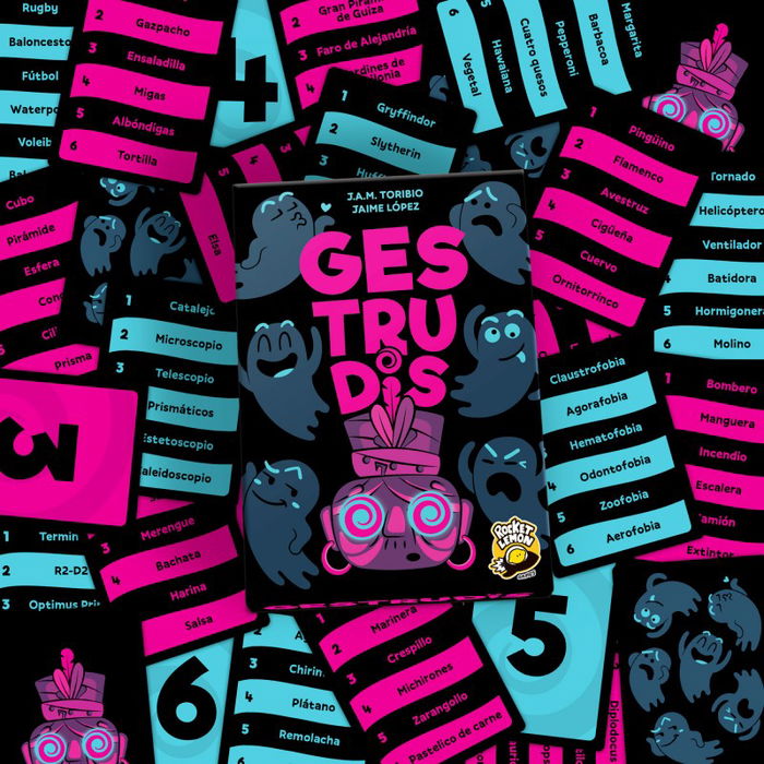 Gestrudis - Juego de Mesa Cooperativo, Comunicación Sin Palabras, para 3 a 7 Jugadores (+12 Años), Partidas de 20 Minutos