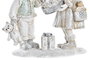 DKD Home Decor Figura Navidad Moderna Gris Blanco 8 x 19 x 15.5 cm