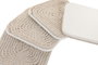 DKD Home Decor Set de 4 Posavasos de Cuerda y MDF Natural