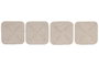 DKD Home Decor Set de 4 Posavasos de Cuerda y MDF Natural