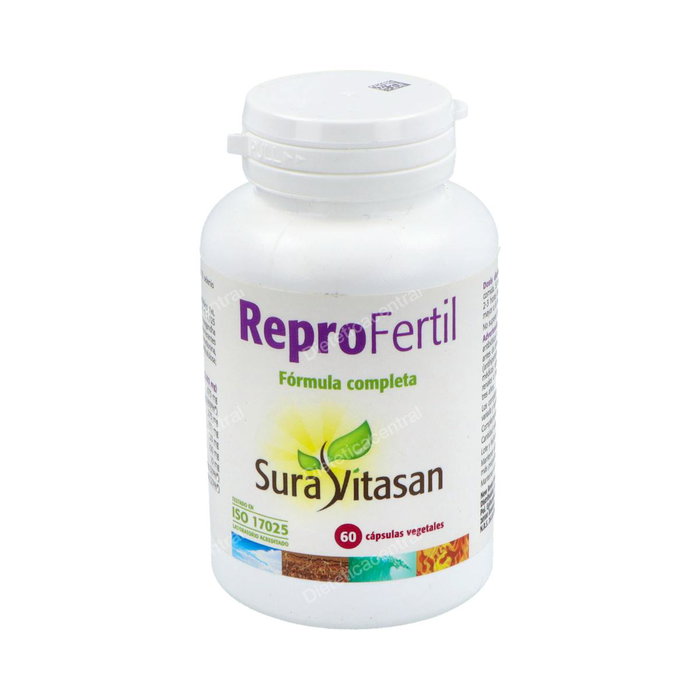 SURA VITASAN Reprofertil Suplemento para Fertilidad Masculina 60 Cápsulas Vegetales con Zinc, Selenio, CoQ10 y Ashwagandha SURA VITASAN Reprofertil Suplemento para Fertilidad Masculina 60 Cápsulas Vegetales con Zinc, Selenio, CoQ10 y Ashwagandha