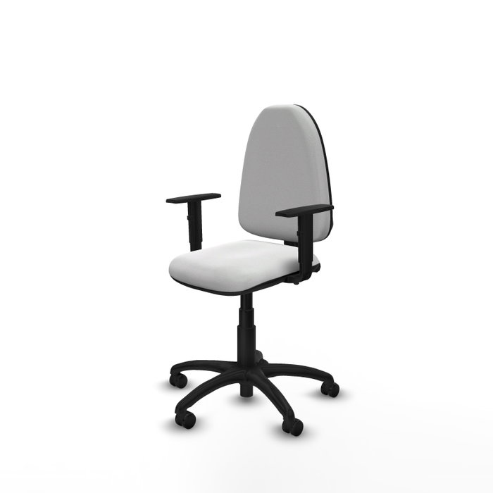 PIQUERAS Y CRESPO Silla de oficina Aýna Blanca con Brazos 1D