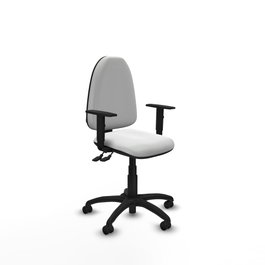 PIQUERAS Y CRESPO Silla de oficina Aýna Blanca con Brazos 1D