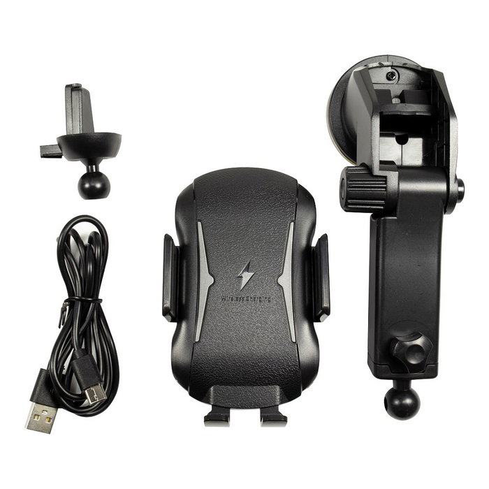 Inter-Tech MTH-100-10W Qi Wireless Cargador Rápido para Vehículos