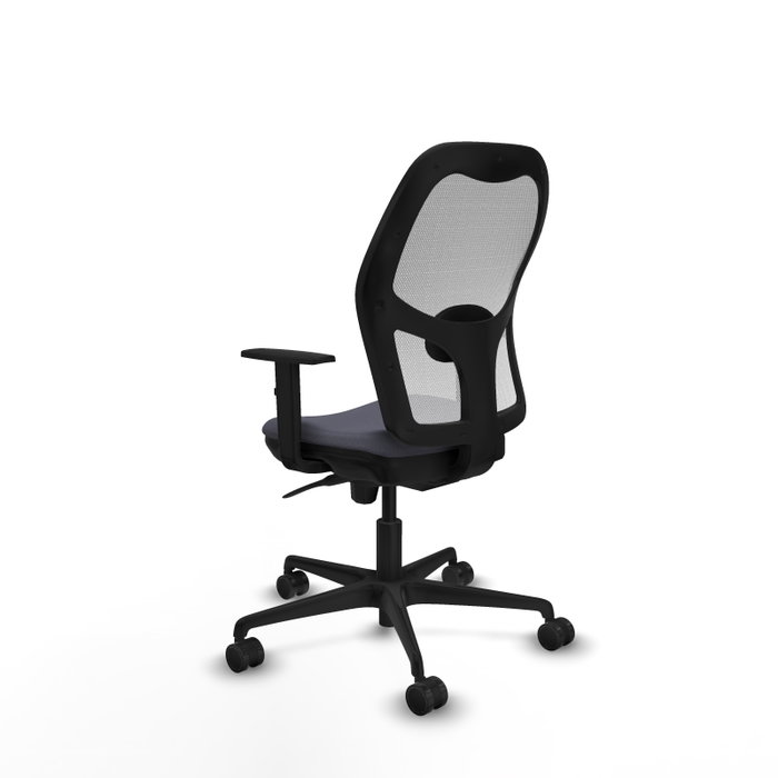 Silla de oficina Jorquera con mecanismo Sincro tapizada con Tela color Gris oscuro y malla color Blanco. Equipada con lumbar 1D, Brazos 1D y Ruedas 65mm nailon Silla de oficina Jorquera con mecanismo Sincro tapizada con Tela color Gris oscuro y malla color Blanco. Equipada con lumbar 1D, Brazos 1D y Ruedas 65mm nailon