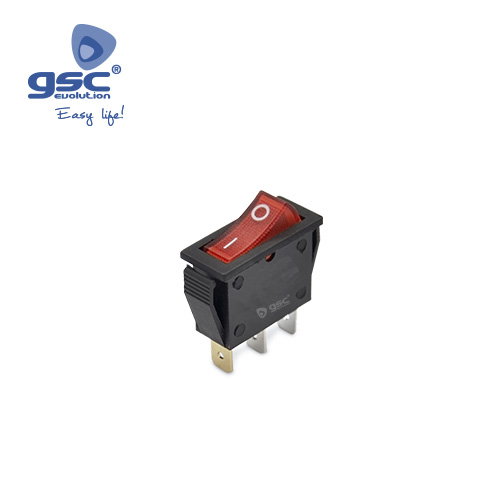 GSC Evolution Bolsa 5u Interruptor SPST ON/OFF con luz 16(4)A-16A Negro GSC Evolution Bolsa 5u Interruptor SPST ON/OFF con luz 16(4)A-16A Negro