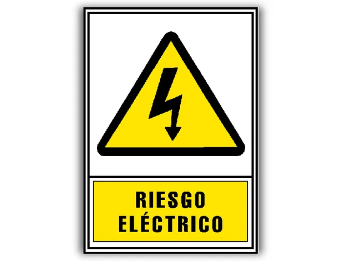 Archivo 2000 Señal Riesgo Eléctrico 210x297 PVC Amarillo