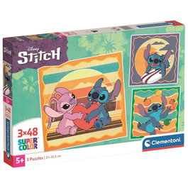 Clementoni Puzzle Stitch Disney 3x48 piezas
