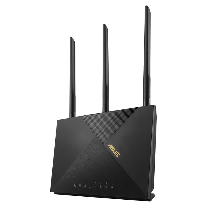ASUS 4G-AX56 Router 4G LTE WiFi 6 AX1800 Dual-Band, LTE Cat6 hasta 300 Mbps, 5x GbE LAN