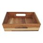 Home Deco Factory Bandeja con Asas Acacia 32x23 cm