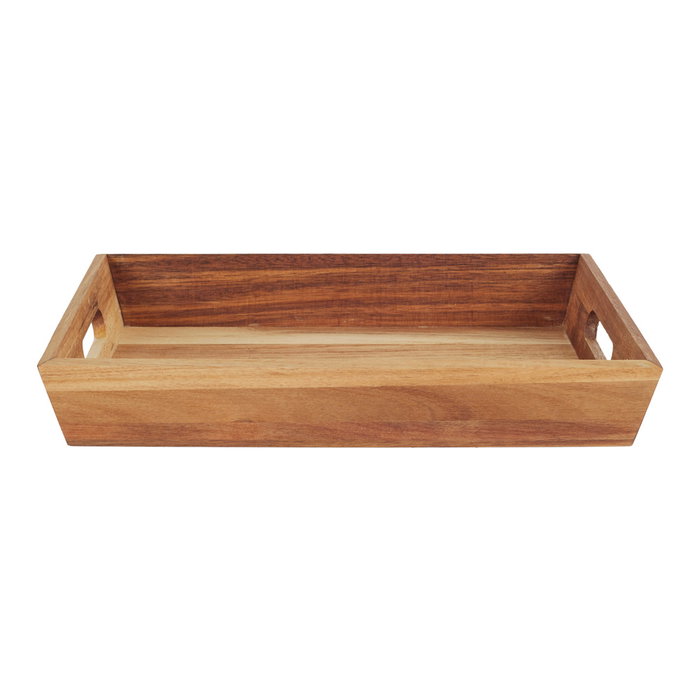 Home Deco Factory Bandeja con Asas Acacia 32x23 cm
