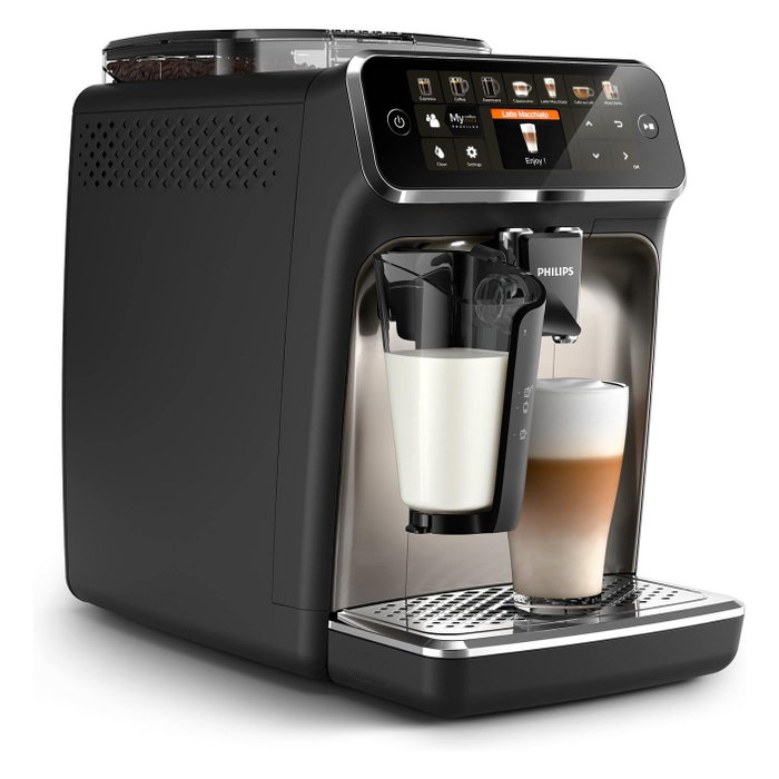 Philips Serie 5400 EP5447/90 Cafetera Automática LatteGo Negro y Cromo