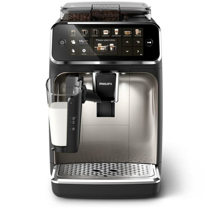 Philips Serie 5400 EP5447/90 Cafetera Automática LatteGo Negro y Cromo