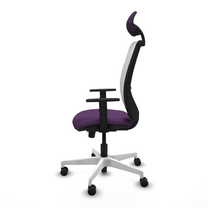 PIQUERAS Y CRESPO Silla de oficina Zulema Morado y Blanco PIQUERAS Y CRESPO Silla de oficina Zulema Morado y Blanco