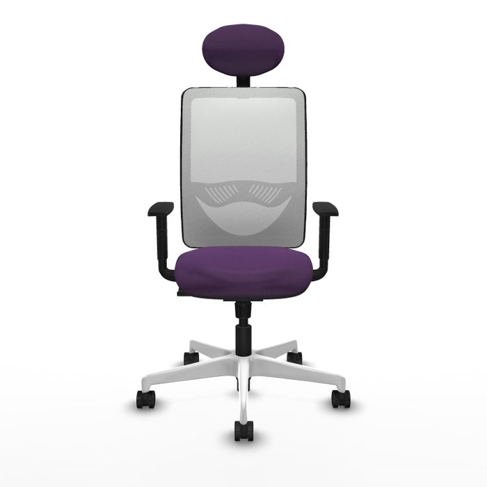 PIQUERAS Y CRESPO Silla de oficina Zulema Morado y Blanco PIQUERAS Y CRESPO Silla de oficina Zulema Morado y Blanco