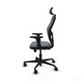 PIQUERAS Y CRESPO Silla de oficina Jorquera con mecanismo Sincro/Traslack Gris y Negro