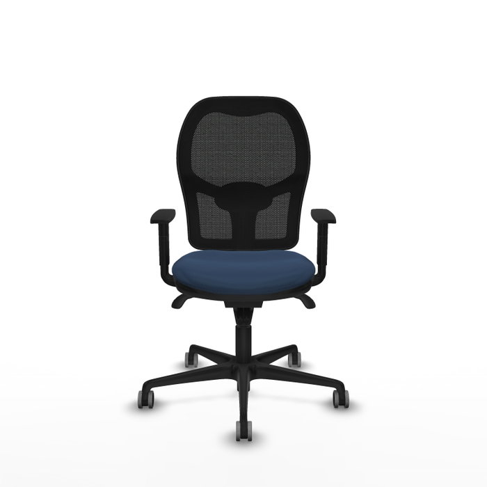 PIQUERAS Y CRESPO Silla de oficina Jorquera con mecanismo Sincro, Azul marino y Negro PIQUERAS Y CRESPO Silla de oficina Jorquera con mecanismo Sincro, Azul marino y Negro