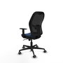 PIQUERAS Y CRESPO Silla de oficina Jorquera con mecanismo Sincro, Azul marino y Negro