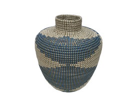 DKD Home Decor Jarrón Seagrass Natural 40x40x48 cm